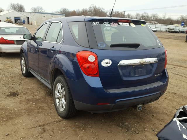 2CNALBEW8A6317842 - 2010 CHEVROLET EQUINOX LS BLUE photo 3