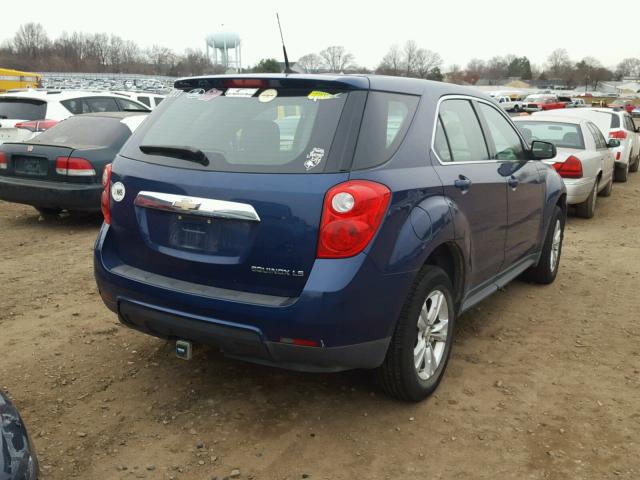 2CNALBEW8A6317842 - 2010 CHEVROLET EQUINOX LS BLUE photo 4