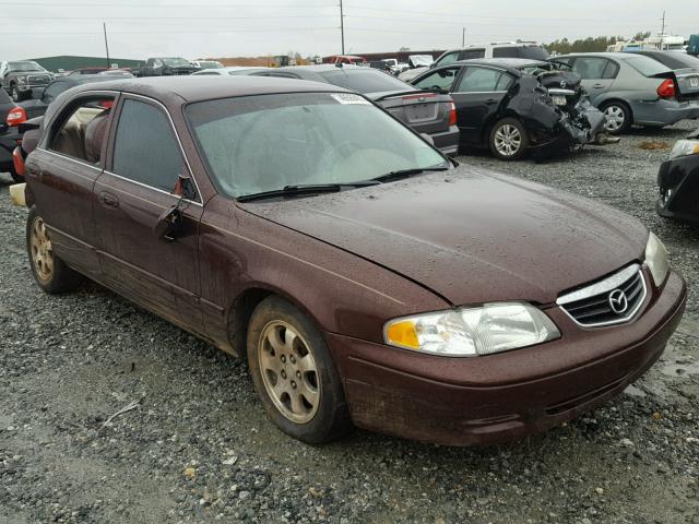 1YVGF22C725302336 - 2002 MAZDA 626 LX MAROON photo 1