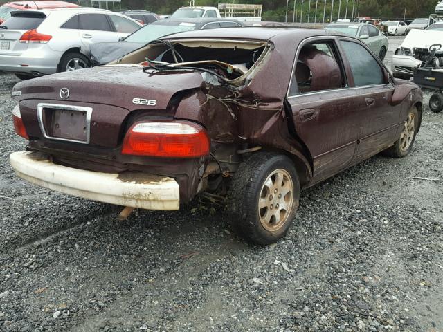 1YVGF22C725302336 - 2002 MAZDA 626 LX MAROON photo 4