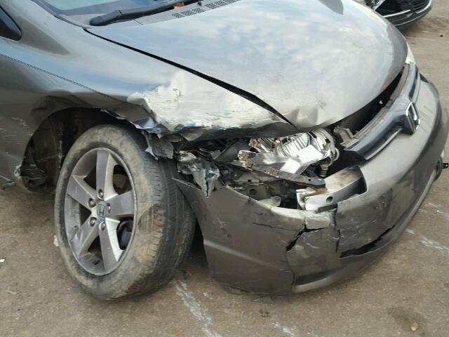 2HGFG128X7H571548 - 2007 HONDA CIVIC EX ნაცრისფერი ფოტო 9