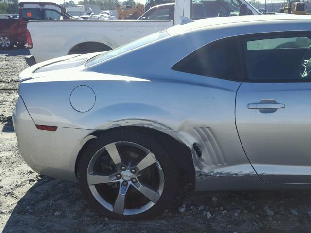 2G1FB1E33C9171342 - 2012 CHEVROLET CAMARO LT SILVER photo 9