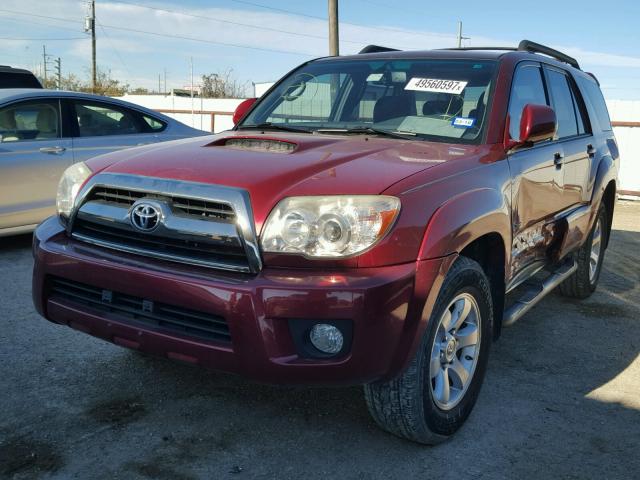 JTEZU14R678084584 - 2007 TOYOTA 4RUNNER SR MAROON photo 2