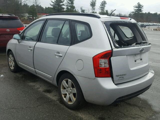 KNAFG526887151172 - 2008 KIA RONDO LX SILVER photo 3