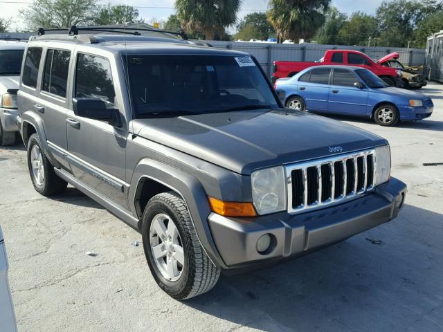 1J8HH48P57C643837 - 2007 JEEP COMMANDER GRAY photo 1