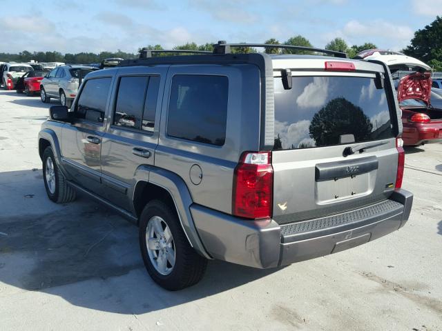 1J8HH48P57C643837 - 2007 JEEP COMMANDER GRAY photo 3