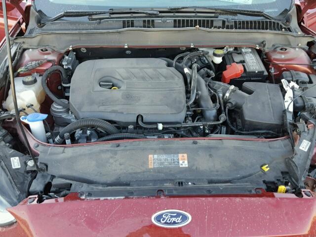 3FA6P0HD2GR224125 - 2016 FORD FUSION SE RED photo 7