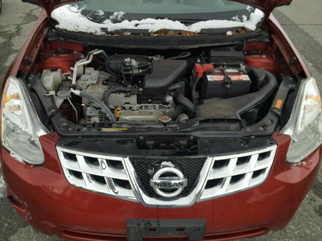 JN8AS5MV4DW666352 - 2013 NISSAN ROGUE S RED photo 7