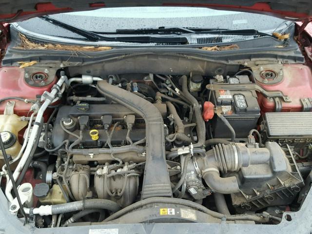 3FAFP07Z96R147524 - 2006 FORD FUSION SE RED photo 7