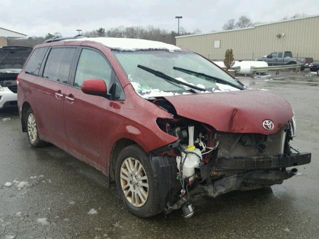 5TDDK3DC3BS009034 - 2011 TOYOTA SIENNA XLE MAROON photo 1