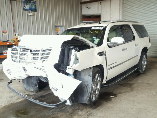 1GYS3HEF6DR195657 - 2013 CADILLAC ESCALADE E WHITE photo 2