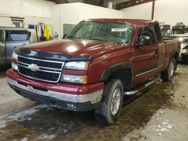 1GCEK19Z37Z139679 - 2007 CHEVROLET SILVERADO MAROON photo 2