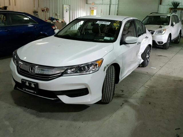 1HGCR2F39HA286776 - 2017 HONDA ACCORD LX WHITE photo 2