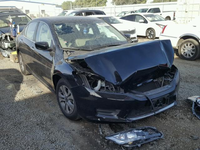 1HGCR2F34EA224388 - 2014 HONDA ACCORD LX BLACK photo 1