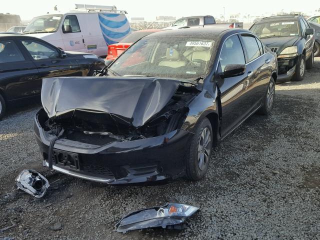 1HGCR2F34EA224388 - 2014 HONDA ACCORD LX BLACK photo 2