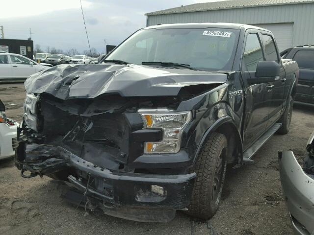 1FTFW1EF3GFC08909 - 2016 FORD F150 SUPER BLACK photo 2