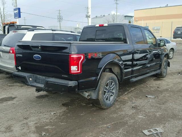 1FTFW1EF3GFC08909 - 2016 FORD F150 SUPER BLACK photo 4