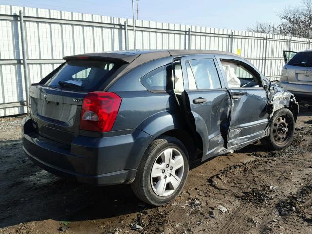 1B3HB48B07D527406 - 2007 DODGE CALIBER SX BLUE photo 4