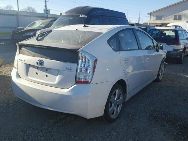 JTDKN3DU6A0100064 - 2010 TOYOTA PRIUS WHITE photo 4