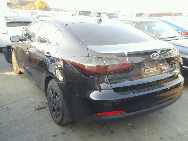 KNAFK4A64F5375834 - 2015 KIA FORTE LX BLACK photo 3