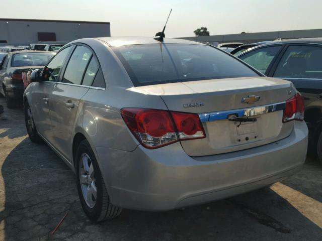 1G1PF5SC4C7102407 - 2012 CHEVROLET CRUZE LT SILVER photo 3