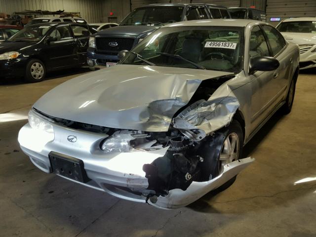 1G3NL52F64C103794 - 2004 OLDSMOBILE ALERO GL SILVER photo 2