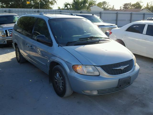 2C8GP64L01R345164 - 2001 CHRYSLER TOWN & COU BLUE photo 1