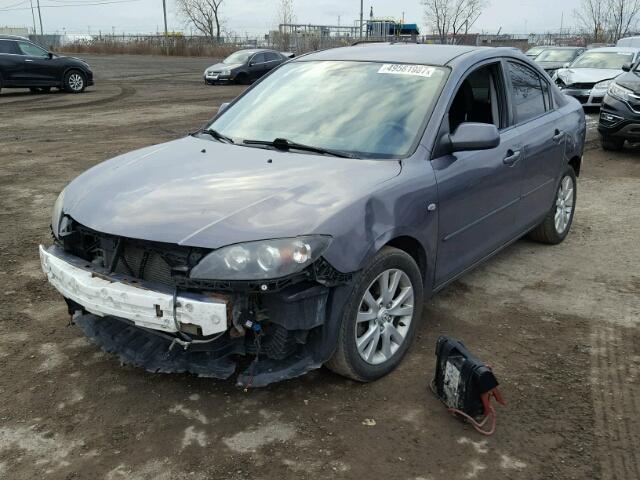 JM1BK32FX81136695 - 2008 MAZDA 3 I GRAY photo 2