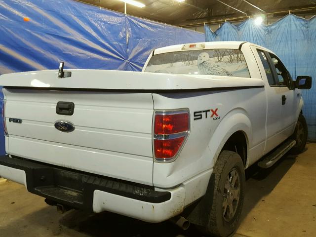 1FTEX1EW5AFC28627 - 2010 FORD F150 SUPER WHITE photo 4