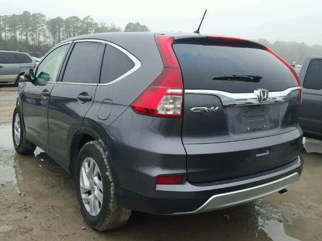 3CZRM3H54FG702107 - 2015 HONDA CR-V EX GRAY photo 3