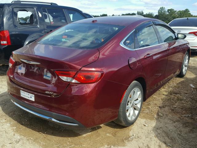 1C3CCCCB3FN545452 - 2015 CHRYSLER 200 C BURGUNDY photo 4