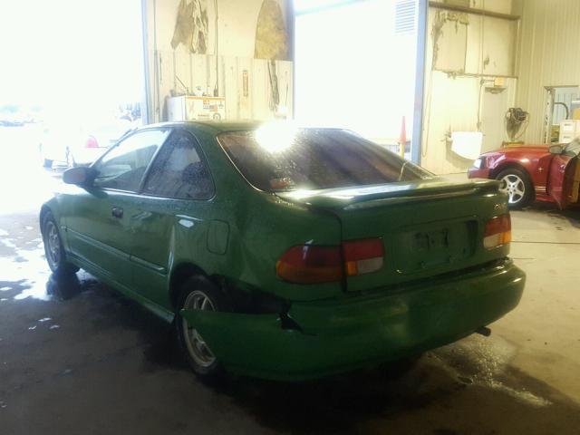 1HGEJ7223VL052241 - 1997 HONDA CIVIC HX GREEN photo 3