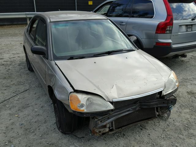 1HGES16562L065172 - 2002 HONDA CIVIC LX GOLD photo 1