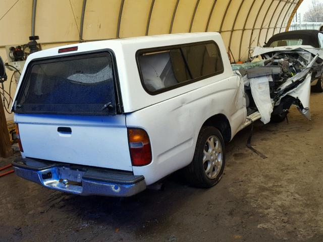 4TANL42N6WZ094964 - 1998 TOYOTA TACOMA WHITE photo 4