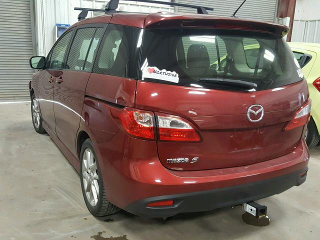 JM1CW2CL3C0107335 - 2012 MAZDA 5 MAROON photo 3