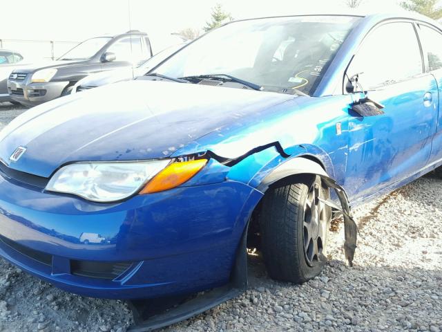 1G8AN12F45Z177984 - 2005 SATURN ION LEVEL BLUE photo 9