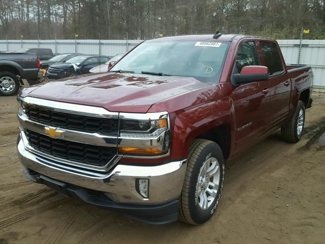 3GCUKREC8GG182698 - 2016 CHEVROLET SILVERADO BURGUNDY photo 2