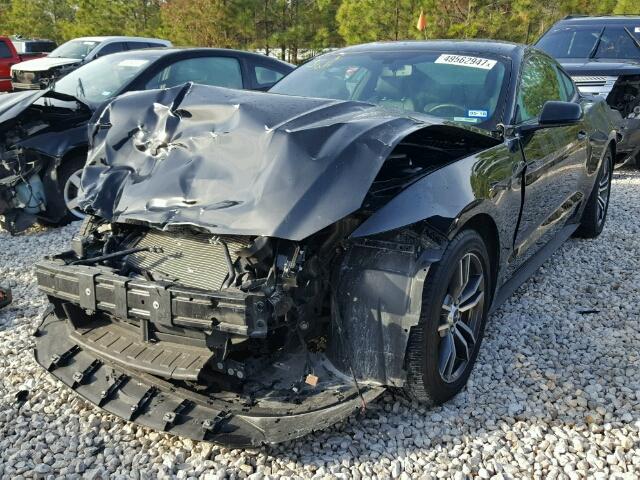 1FA6P8TH9H5239783 - 2017 FORD MUSTANG BLACK photo 2