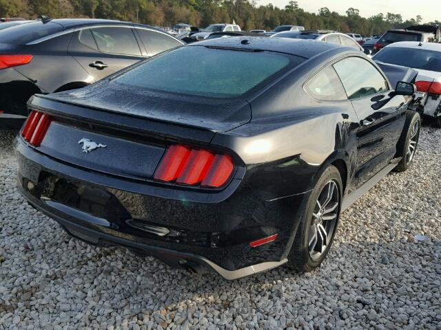 1FA6P8TH9H5239783 - 2017 FORD MUSTANG BLACK photo 4