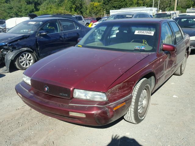 2G4WB52K4T1433650 - 1996 BUICK REGAL CUST BURGUNDY photo 2