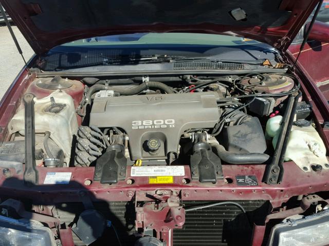 2G4WB52K4T1433650 - 1996 BUICK REGAL CUST BURGUNDY photo 7