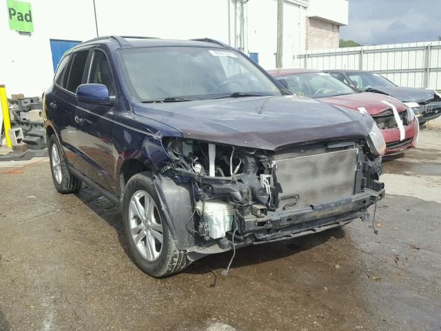 5NMSK4AG5AH381402 - 2010 HYUNDAI SANTA FE L BLUE photo 1