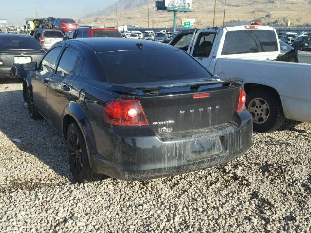 1C3CDZCB6DN664481 - 2013 DODGE AVENGER SX BLACK photo 3