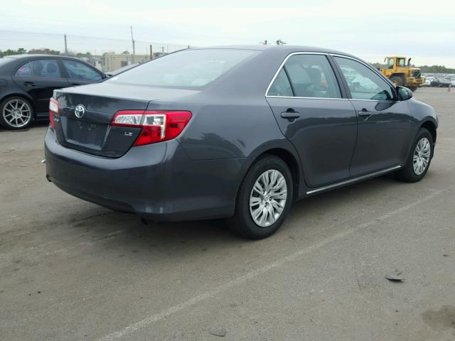 4T4BF1FK6CR250329 - 2012 TOYOTA CAMRY BASE GRAY photo 4