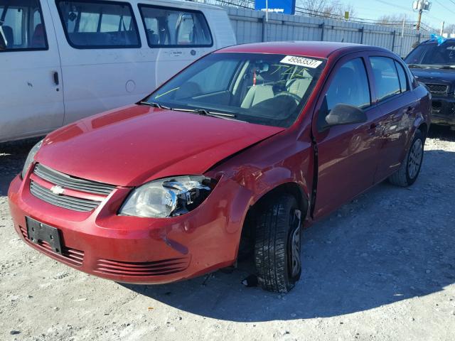 1G1AA5F5XA7146229 - 2010 CHEVROLET COBALT LS MAROON photo 2