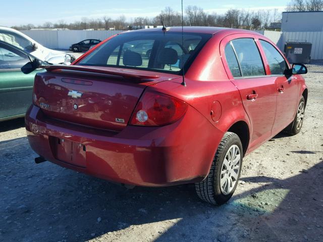 1G1AA5F5XA7146229 - 2010 CHEVROLET COBALT LS MAROON photo 4