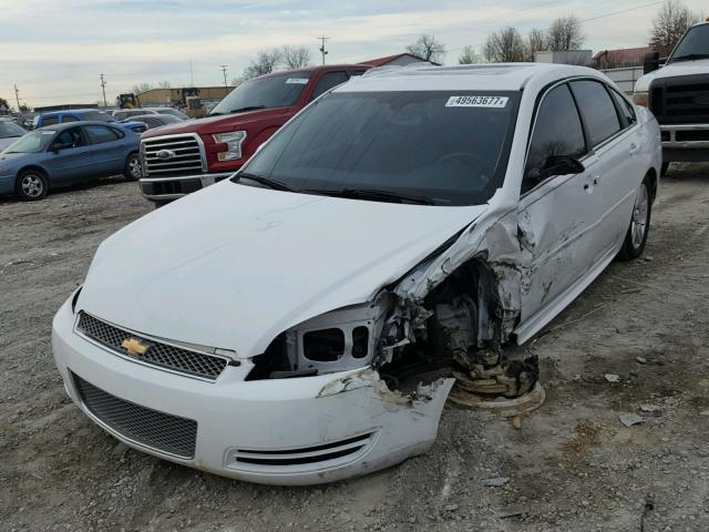 2G1WB5E33E1178672 - 2014 CHEVROLET IMPALA LIM WHITE photo 2