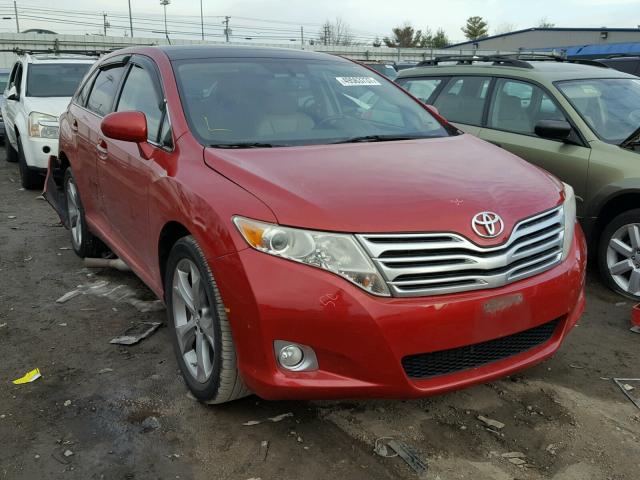 4T3ZK3BB8AU022570 - 2010 TOYOTA VENZA BASE RED photo 1