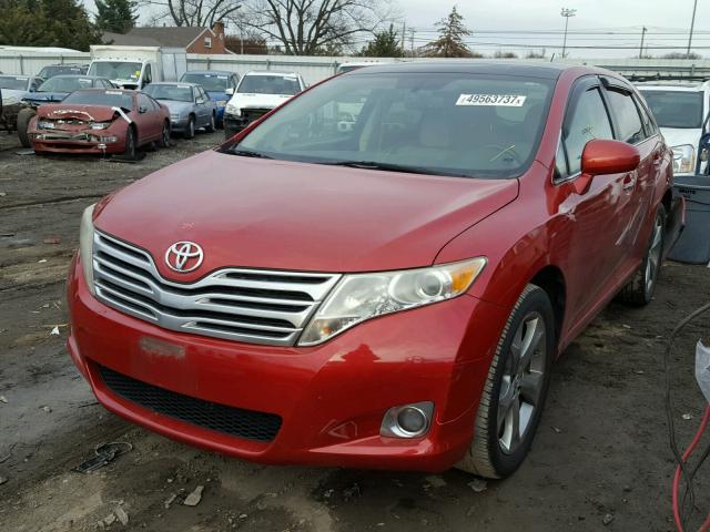 4T3ZK3BB8AU022570 - 2010 TOYOTA VENZA BASE RED photo 2