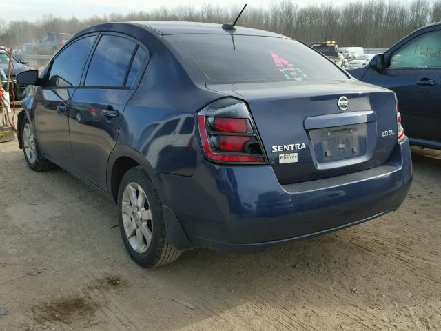 3N1AB61E77L631601 - 2007 NISSAN SENTRA 2.0 BLUE photo 3